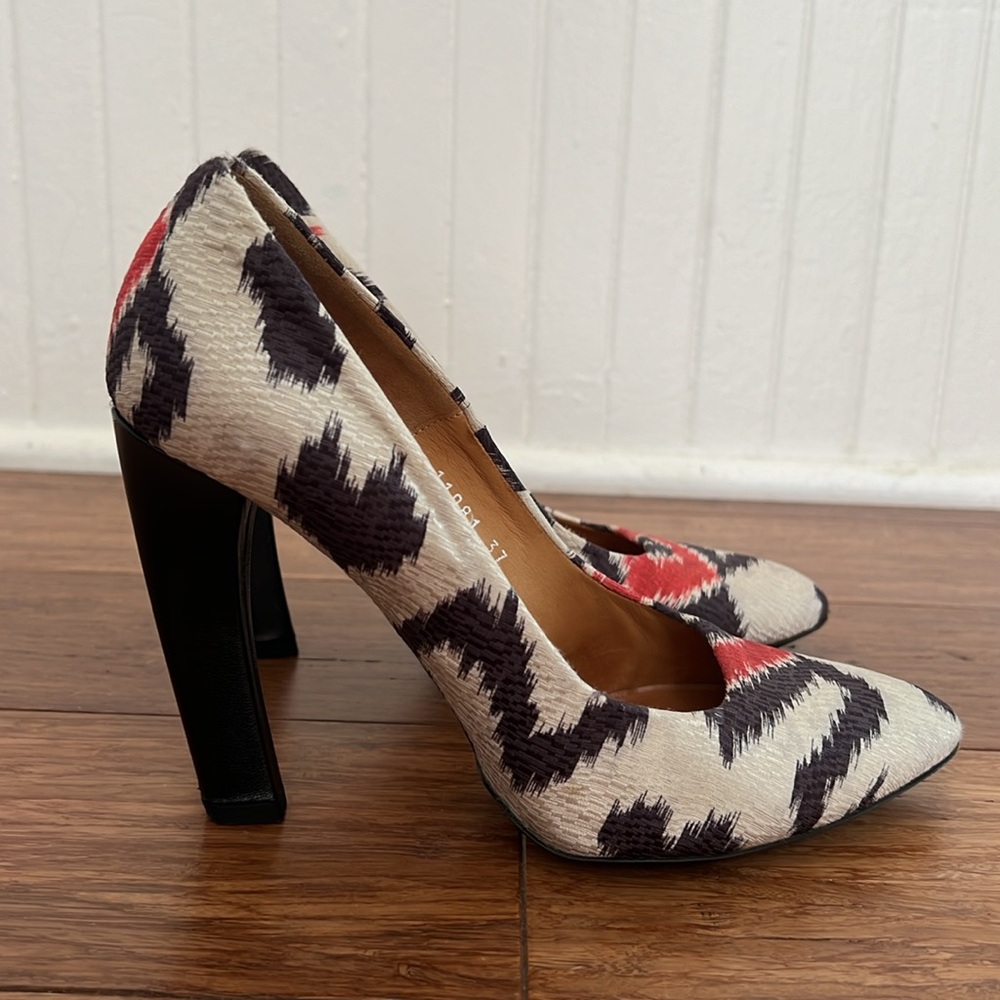 Dries van Noten Ikat Silk Pumps